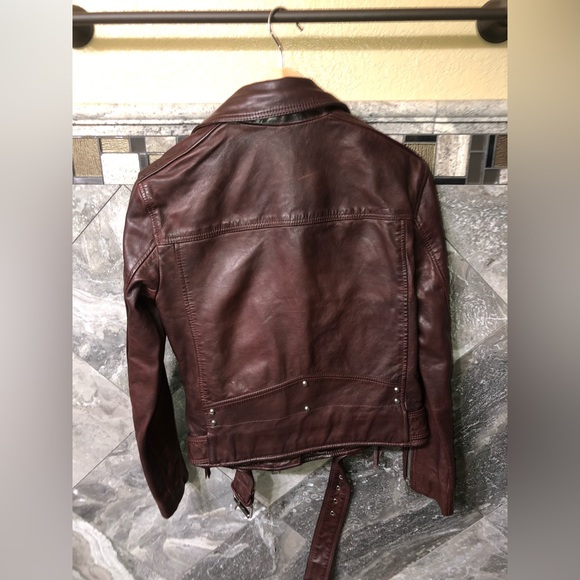 All Saints Balfern Leather Jacket - Picture 4 of 6